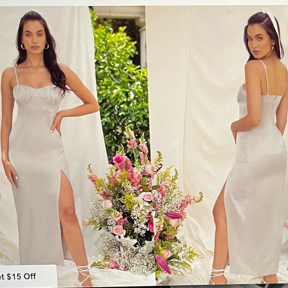 Stone Cami dress with thigh split